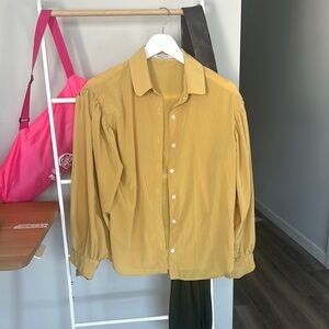 Golden Yellow Long Sleeve Shirt